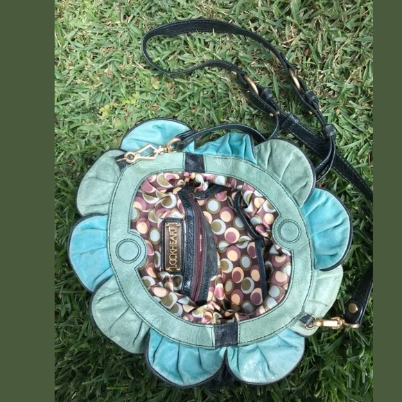 Lockheart Cross Body Flower Crossbody/purse Green - Picture 4 of 6